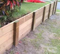 نحوه ساخت دیوار نگهدارنده چوب