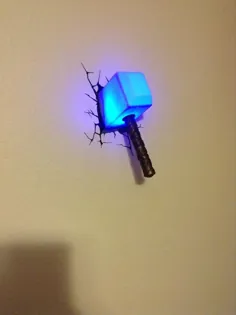 چراغ LED دیواری سه بعدی مارول - Thor Hammer
