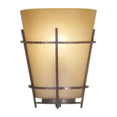Volume International Lodge 8-in W 1-Light Frontier Iron Transitional Wall Sconce |  V5341-53