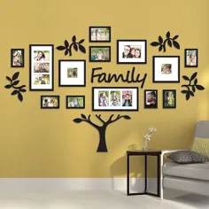 مجموعه ای از درختان "خانواده" 19 قطعه ای والوربس در رنگ سیاه مشکی ساتن