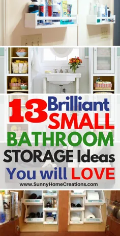 13 ایده برای ذخیره سازی حمام کوچک