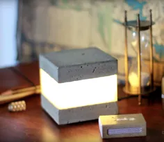 16 آموزش لامپ بتنی DIY