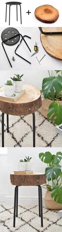 25+ ایده میز جانبی DIY که فوراً فضای شما را دگرگون می کنند