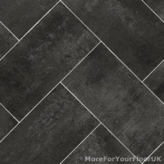 خاکستری تیره کاشی کفپوش سبک وینیل آشپزخانه حمام Lino 2m 3m 4m |  eBay