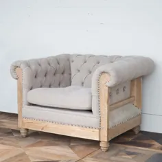 صندلی توخالی خاکستری Lovecup شسته شده L662