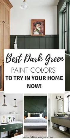 بهترین رنگ های سبز تیره برای استفاده در خانه شما!
