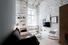 apartment آپارتمان هوایی اسکاندیناوی در لهستان (35 متر مربع)〛 ◾ عکس ◾ ایده ها ◾ طراحی
