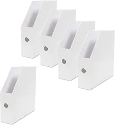 ذخیره سازی کاغذ عمودی Darice: سفید ، نگهدارنده های کاغذ 12 "در 12" ، بسته 5 عددی