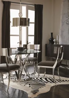 فضای داخلی - ست میز ناهار خوری معاصر Gustav 4 قطعه و صندلی تنظیم شده توسط برنهارد در Dream Home Interiors