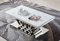 میز طراحی قهوه خانه خانگی میز طراحی میز مرمر سفید بالا اتاق نشیمن اروپا