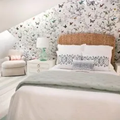 گوشه خواندن اتاق خواب مستر اتاق زیر شیروانی والپیپر - روند تزئینات منزل - Homedit