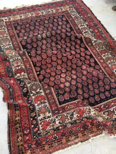 5 'x 6'7 Antique Persian Malayer / Small Vintage Rug / 5x7 vintage فرش (# 1158ML)