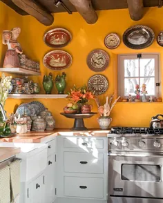 10 آشپزخانه زرد که شما را خیلی خوشحال می کند