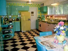 آشپزخانه یکپارچهسازی با سیستمعامل صورتی ، آبی و زرد لوری: کلی سرگرمی عاشقانه!  -