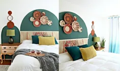 آرایش اتاق خواب دیواری قوس Boho - خوشمزه و DIY
