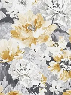 کاغذ دیواری گلهای Arthouse Aubrey - Ocher -