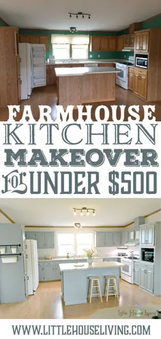 آرایش آشپزخانه به سبک Farmhouse به قیمت کمتر از 500 دلار
