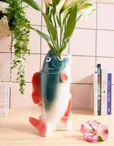 گلدان ماهی یکپارچه سرامیک Kitsch Kitchen |  ASOS
