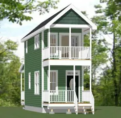 10x28 Tiny House - 475 فوت مربع - طرح طبقه PDF - مدل 3A