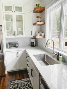 بازسازی آشپزخانه سفید - از گیلاس تیره تا سفید روشن!