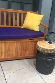از آشغال های قدیمی خود یک میز کناری بیرونی درست کنید!