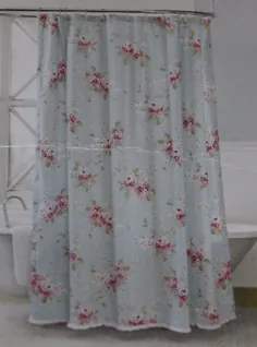 Rachel Ashwell Simply Shabby Chic Hydrangea Shower Curtain Ruffle Rose 70wx75l برای فروش آنلاین |  eBay