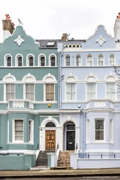 رنگهای زیبای Pastel House در ناتینگ هیل ، لندن