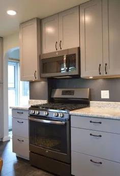 بازسازی آشپزخانه با کابینت های خاکستری