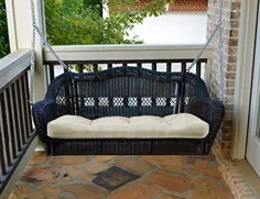 Tortuga Outdoor PS WH-HALIW Portside Porch Swing، Haliwell Caribbean