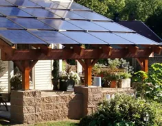 ایده هایی برای طراحی خانه با سقف خورشیدی