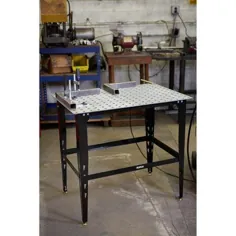 میز جوشکاری فولادی کلاچ با ابزار ابزار 36 - 36 in.L x 24in.W x 33 1 / 4in.H