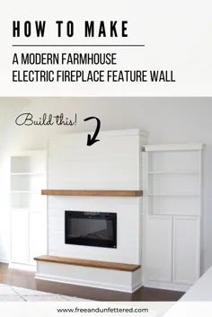 DIY: شومینه برقی با قفسه های داخلی