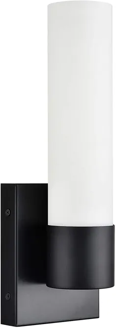 دیوار حمام LED یکپارچه Perpetua |  چراغ روشنایی Black Vanity LL-SC941-5BLK