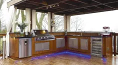 آشپزخانه در فضای باز |  آشپزخانه فضای باز انگلستان |  آشپزخانه های فضای باز