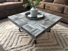 میز قهوه مربع ساده DIY
