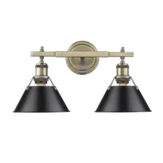 Orwell 2 Light Bath Vanity (36 | 3306-BA2 AB-BLK)