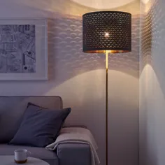 سایه لامپ NYMÖ ، مشکی ، رنگ برنجی ، 17 اینچی - IKEA