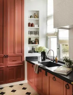 21 آشپزخانه رنگارنگ که به شما کمک می کند تا کابینت های خود را با پوشش های مخملی دوباره رنگ کنید - SmithHönig