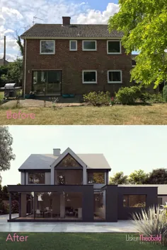 خانه رویایی قبل و بعد از آن برای زندگی مدرن و معاصر