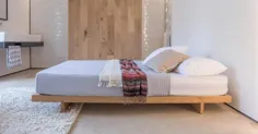 قاب تختخواب چوبی پلتفرم زیر شیروانی Fuji توسط تختخوابهای خوابیده