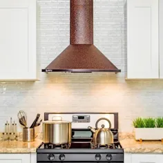 AKDY 30 in. 343 CFM Convertible Hood Range Hood Range Hood in Embossing مس with LED and Push Control-RH0378 - The Home Depot