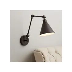 چراغ دیواری 360 روشنایی صنعتی چراغ دیواری برنز غنی قابل تنظیم با تنظیم بالا برای پایین خواندن اتاق نشیمن در اتاق خواب - Walmart.com