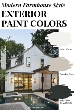 رنگهای مدرن رنگ خانه در مزرعه برای نمای خارجی شما