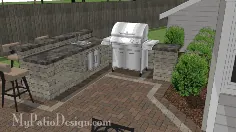 طرح های ایستگاه گریل و آشپزخانه در فضای باز |  MypatioDesign.com