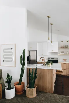 آشپزخانه زرق و برق دار Reno با زیبایی شناسی مینیمالیست