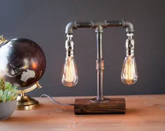 لامپ ادیسون / لامپ صنعتی / لامپ Steampunk / لامپ روستایی / |  اتسی