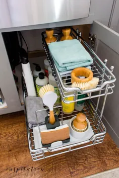 بهترین نکات در مورد نحوه سازماندهی در زیر سینک ظرفشویی آشپزخانه
