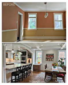 بازسازی آشپزخانه قبل و بعد از کف باز