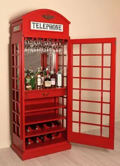 کابینت نوشیدنی - نوار سبک جعبه تلفن Wine Rack-Iconic BT در ستون قرمز |  eBay