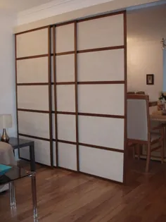 تقسیم اتاق شوجی اتاق نشیمن |  پانل های کشویی ژاپنی